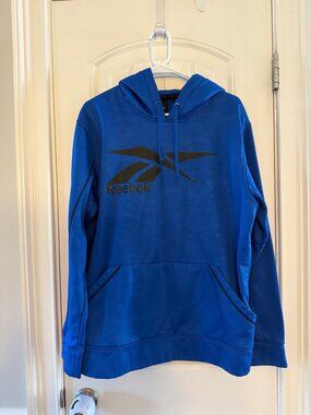 Men’s large blue Reebok hoodie *like new*